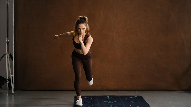 Maeve McEwen on one foot | P.volve