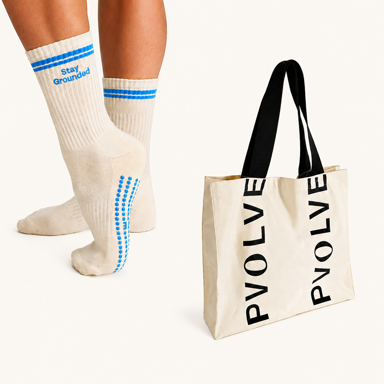 ICON Tote + Performance Grip Socks