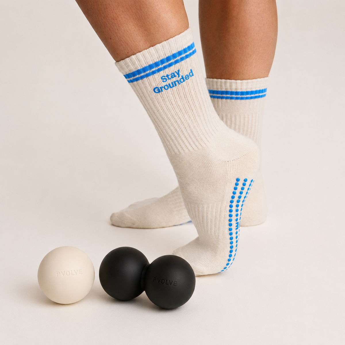 Performance Grip Socks + Massage Ball Set